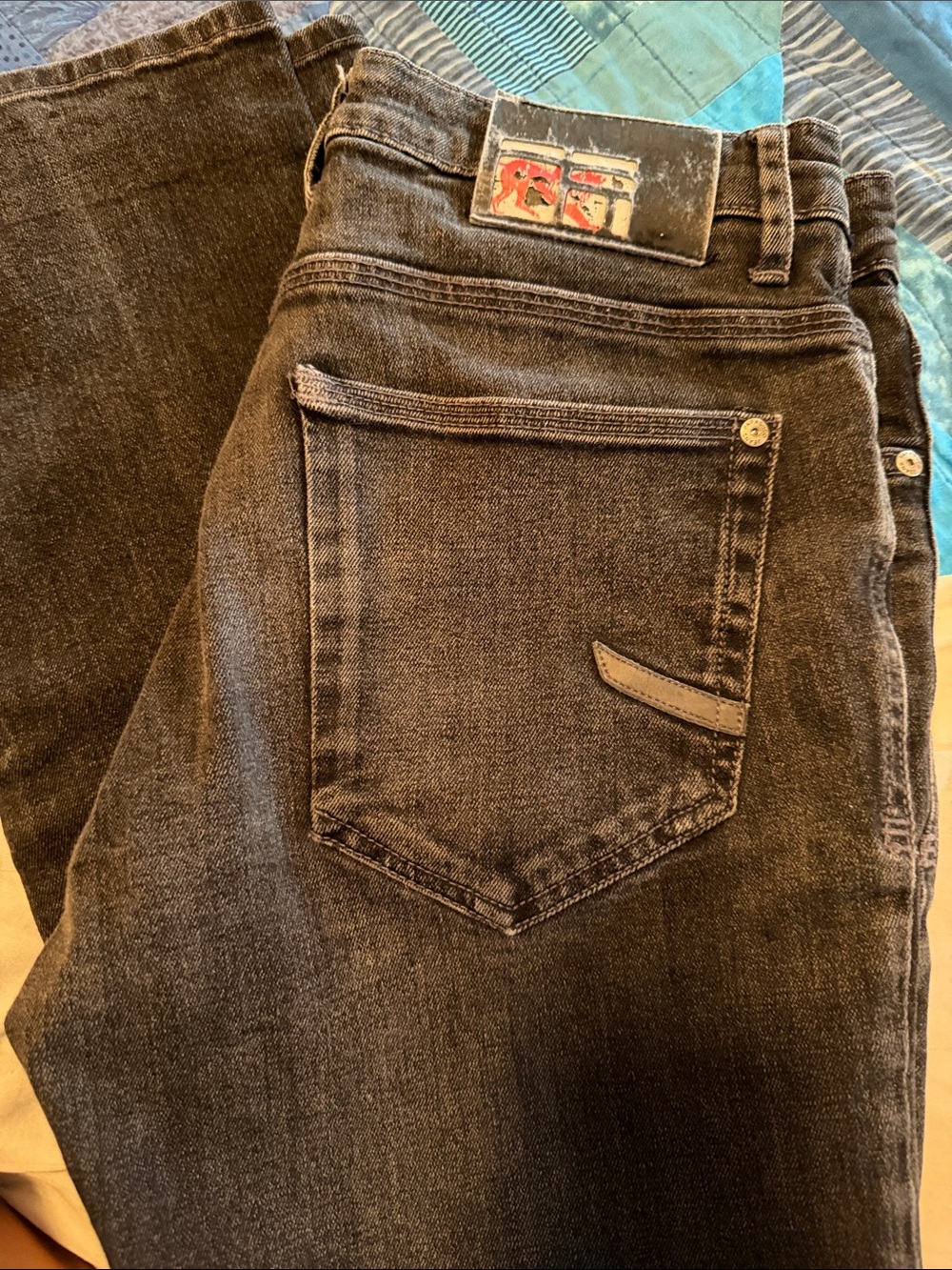 Men's Black Denim Jeans - Classic Five-Pocket